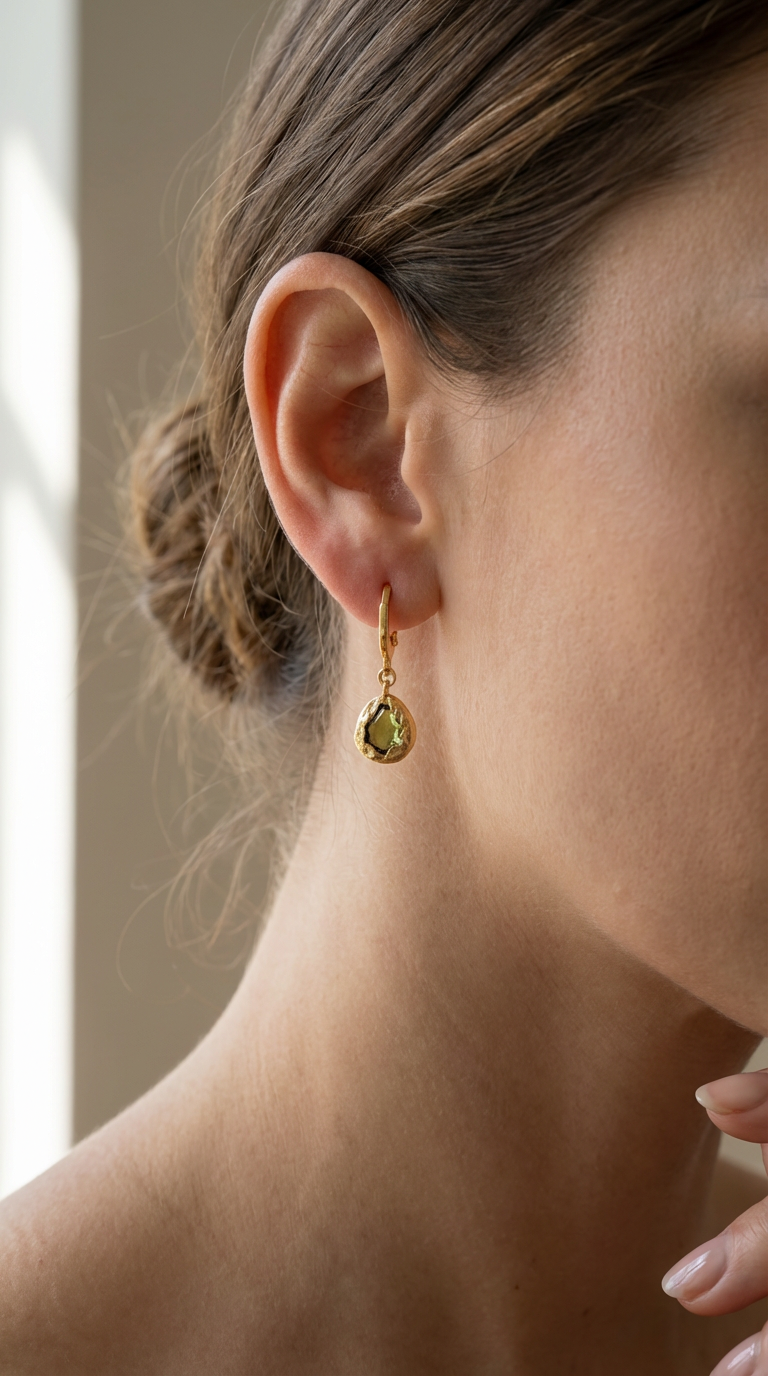 Arden Natural Stone Drop Earrings