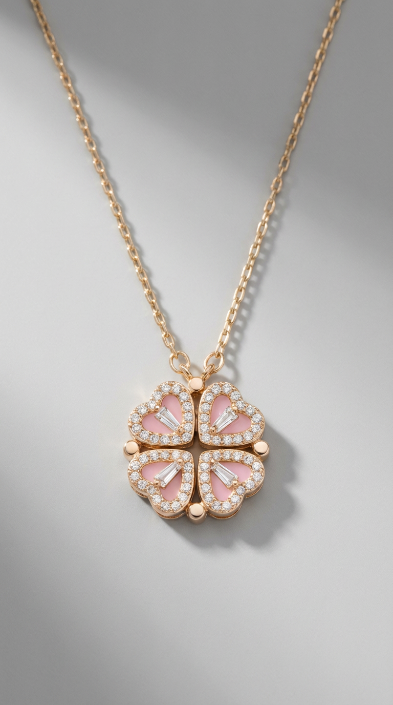 Amelia Clover Pendant Necklace