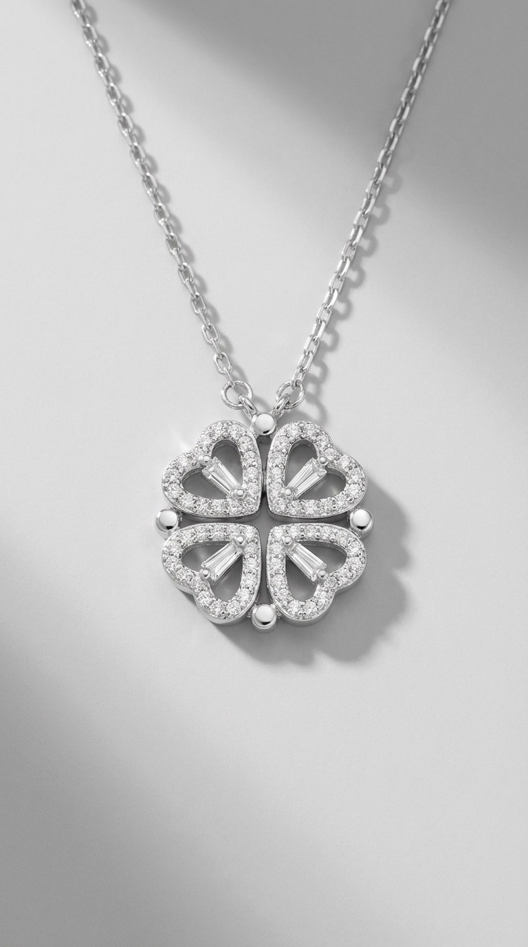 Amelia Clover Pendant Necklace