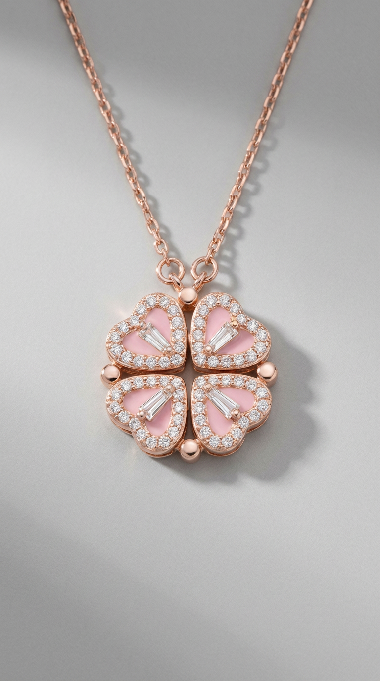 Amelia Clover Pendant Necklace