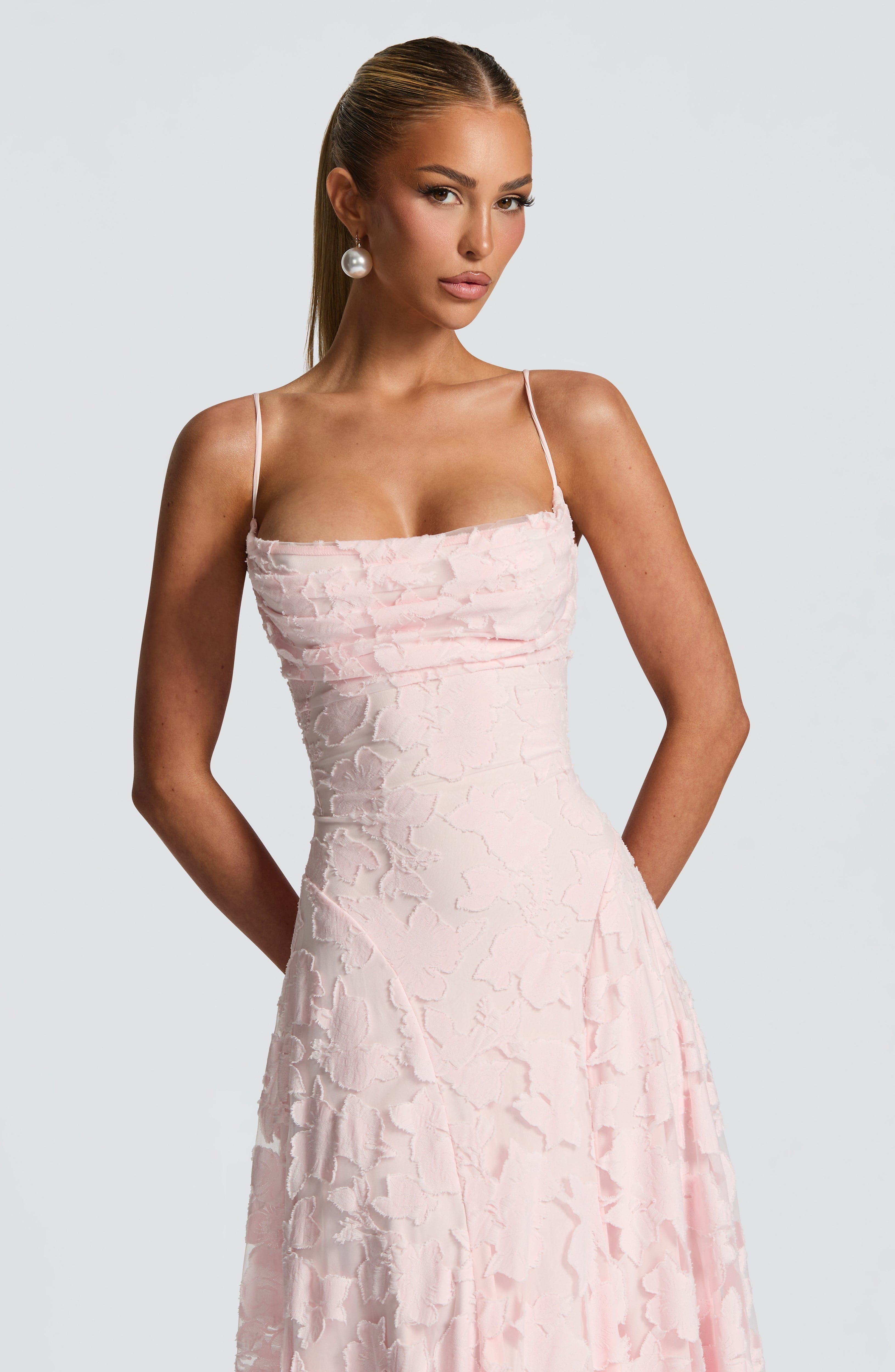 Isabella Floral Lace Maxi Dress