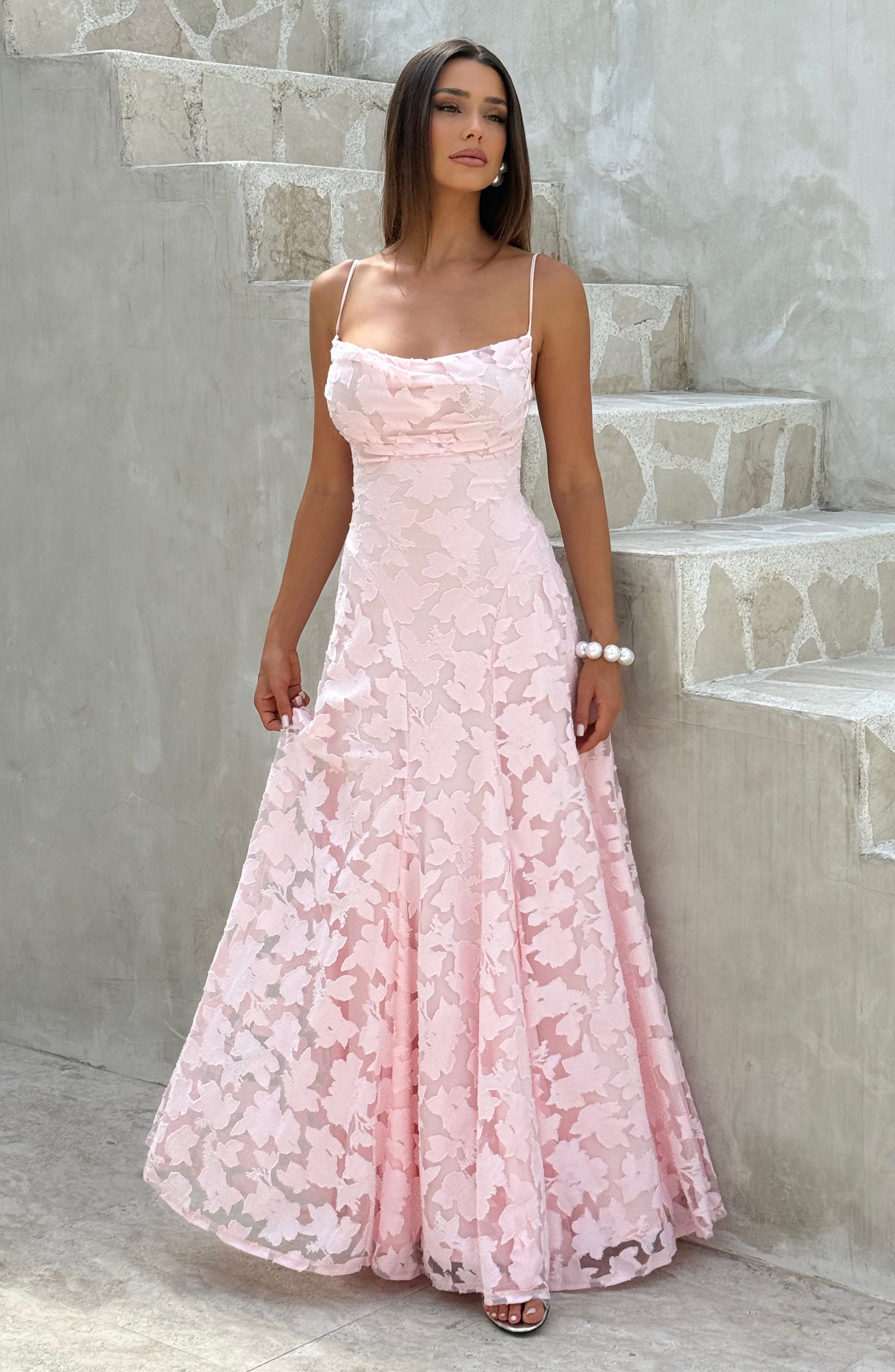Isabella Floral Lace Maxi Dress