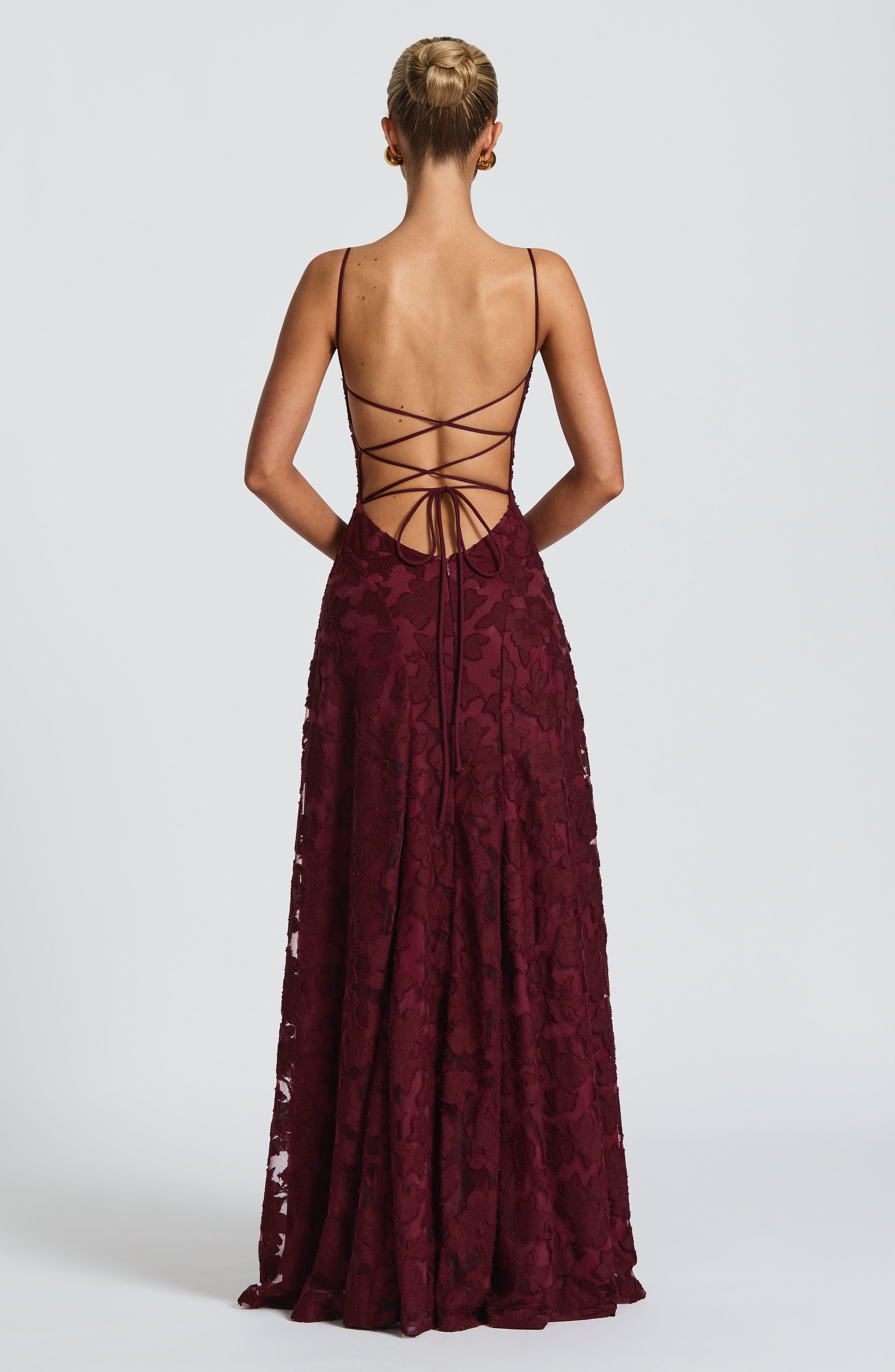 Isabella Floral Lace Maxi Dress