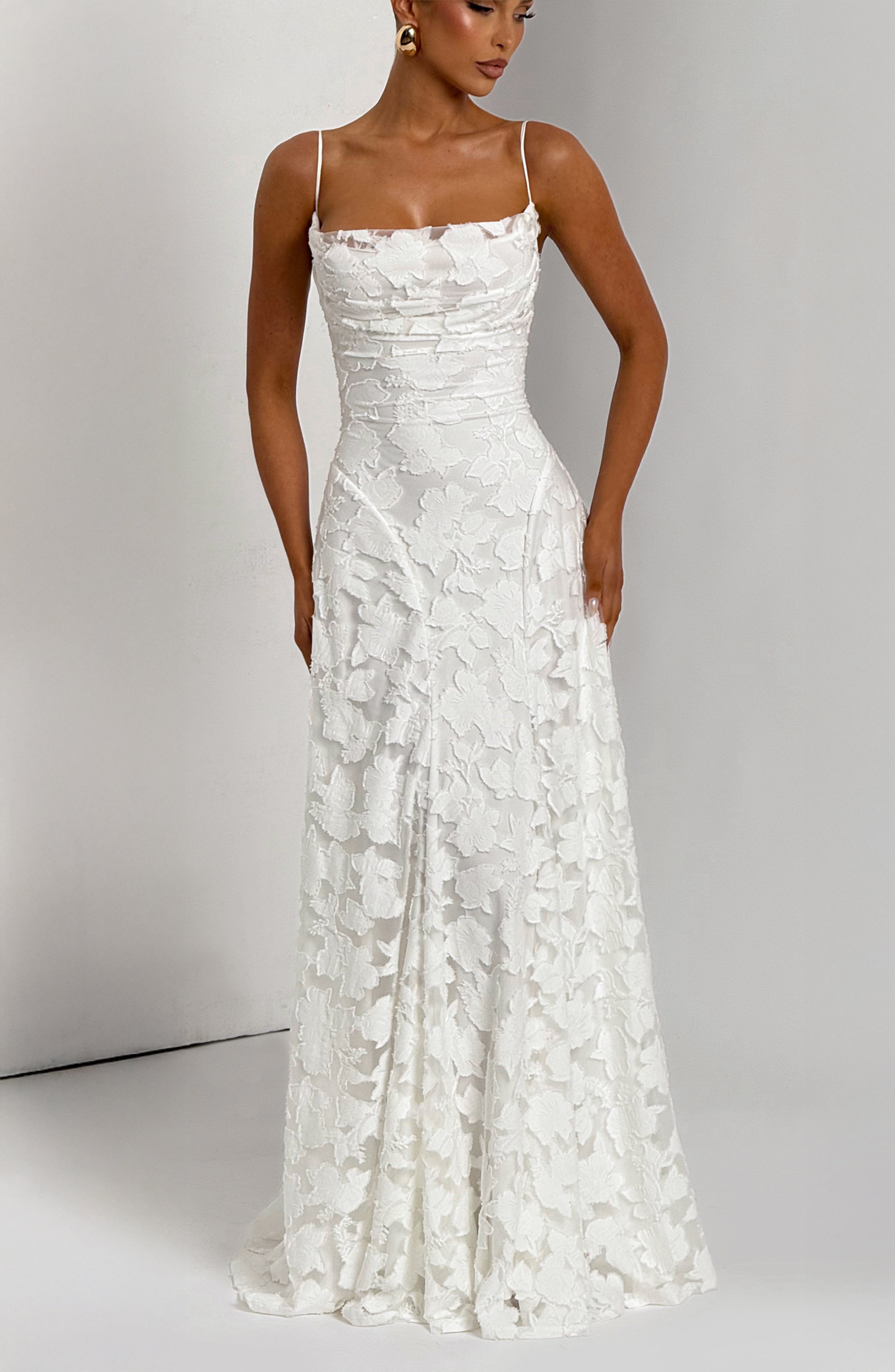 Isabella Floral Lace Maxi Dress