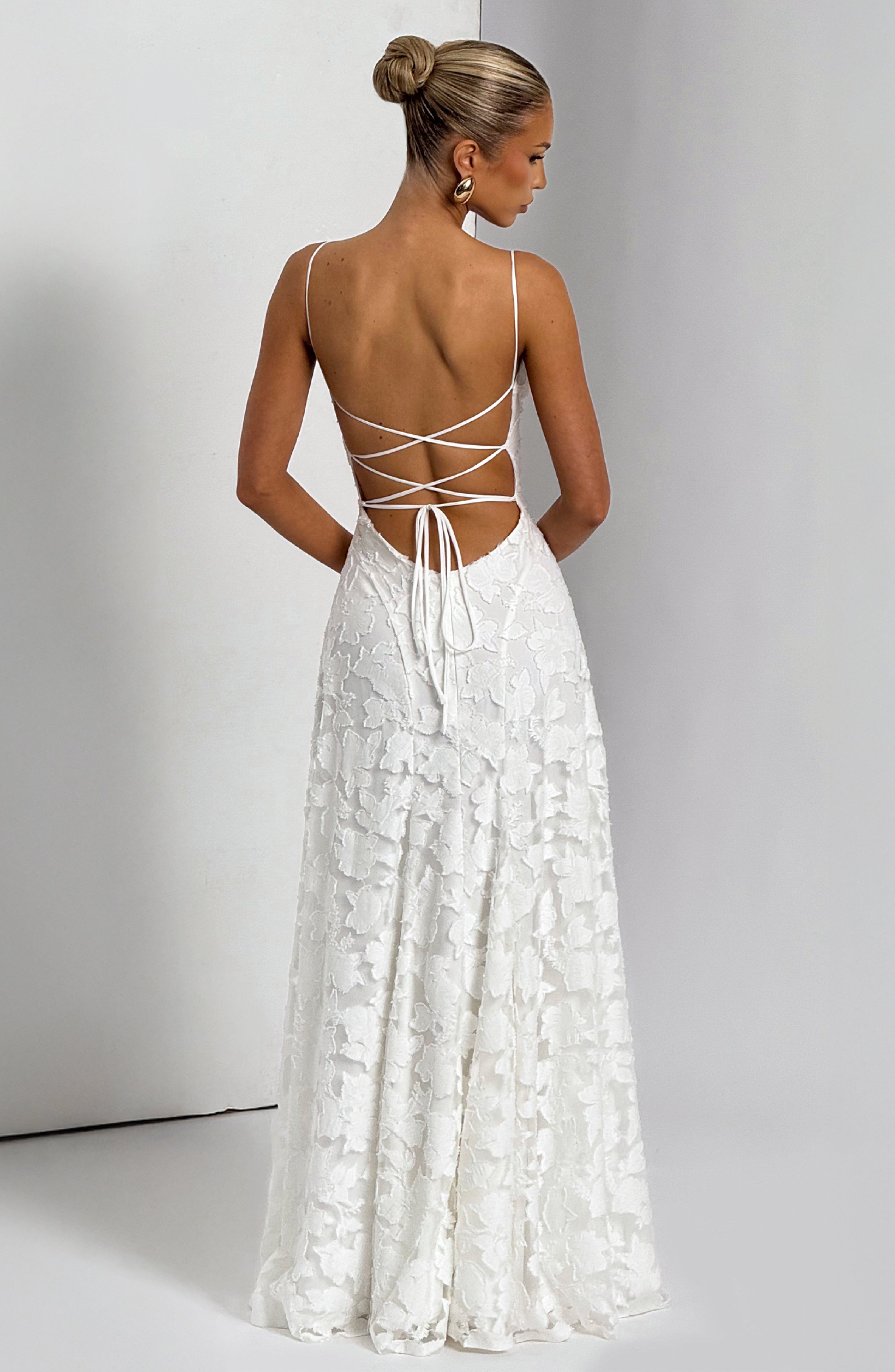 Isabella Floral Lace Maxi Dress