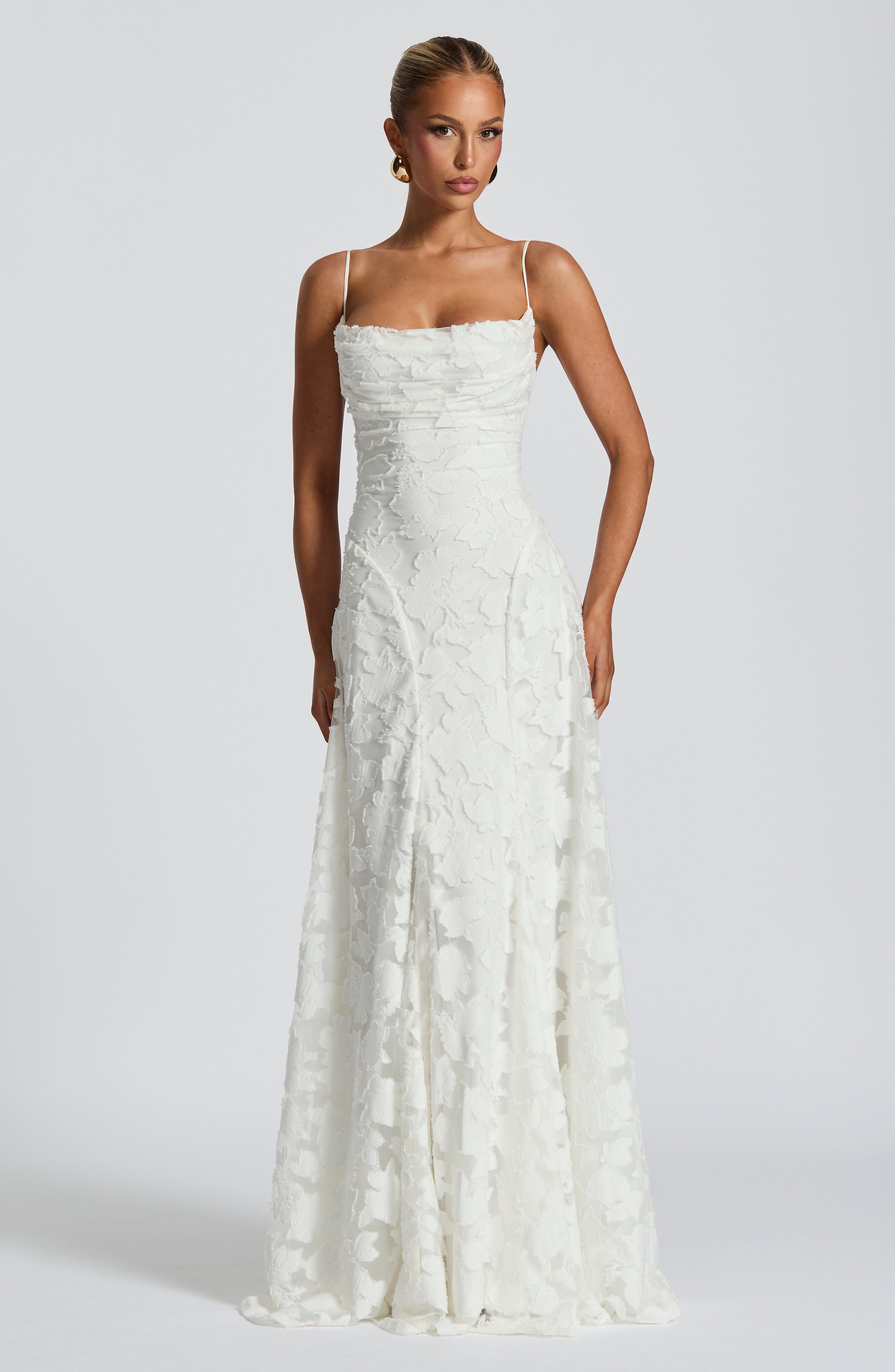 Isabella Floral Lace Maxi Dress