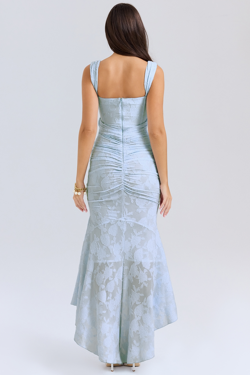 Chloe Ruffle Hem Midi Dress