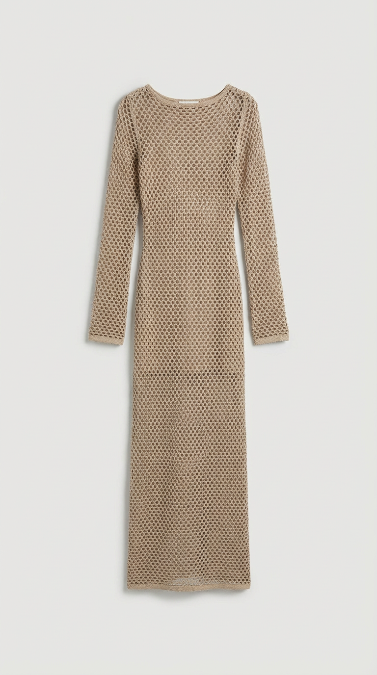 Nadia Sheer Knit Maxi Dress