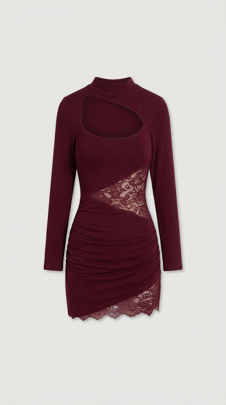 Roxanne Lace Cutout Mini Dress