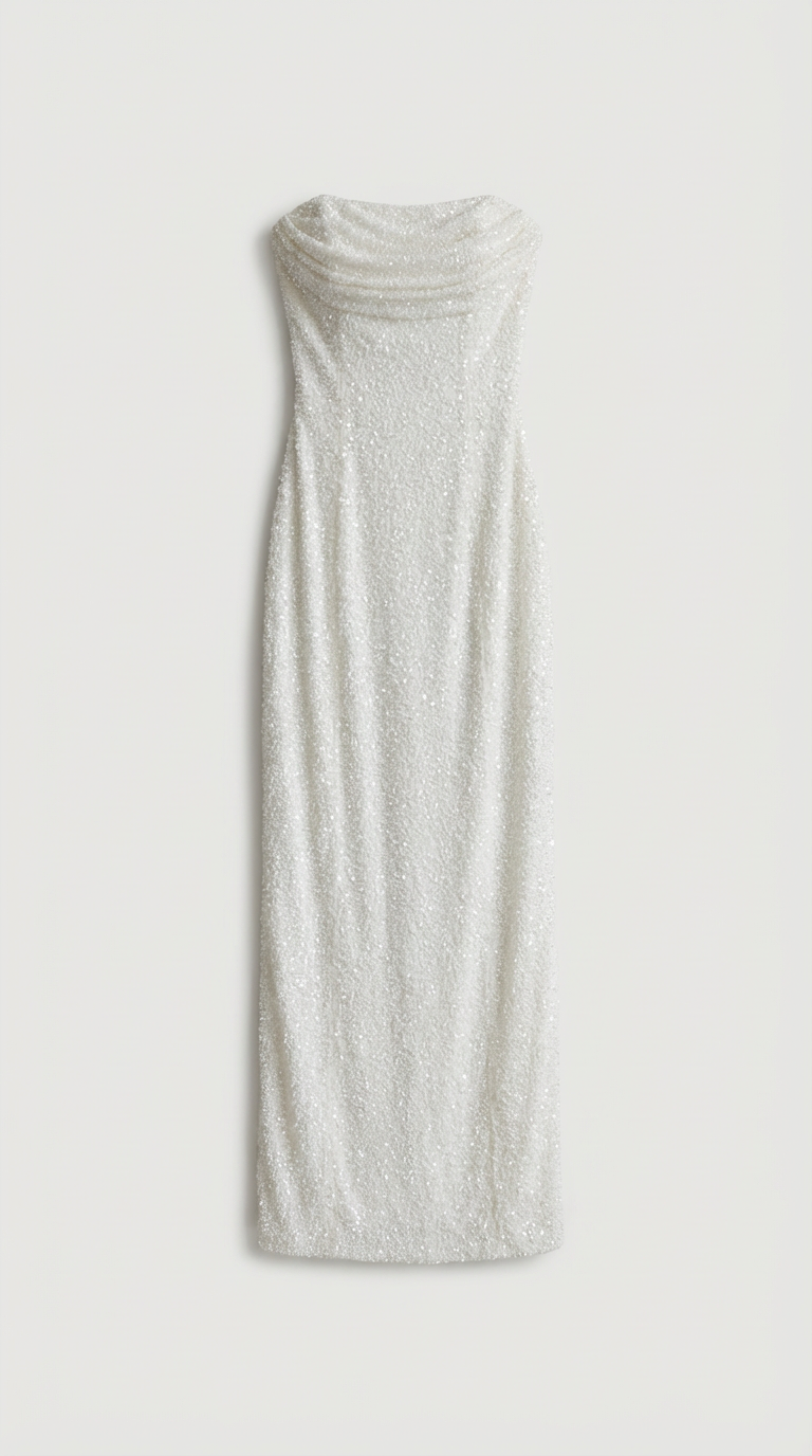 Bianca Strapless Slit Maxi Dress