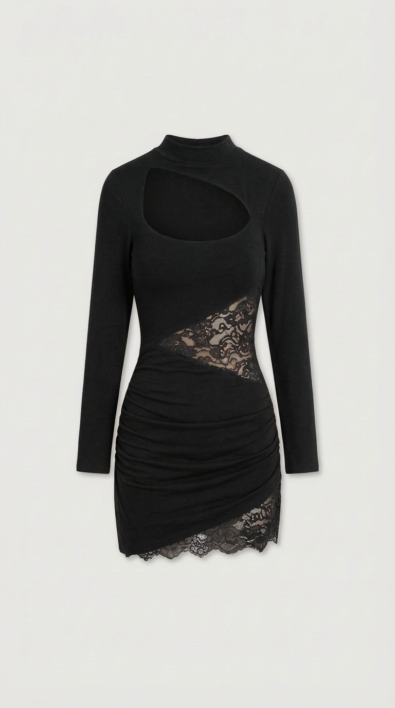 Roxanne Lace Cutout Mini Dress