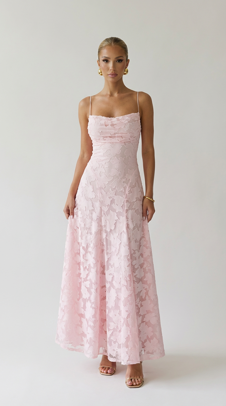 Isla Floral Lace Maxi Dress