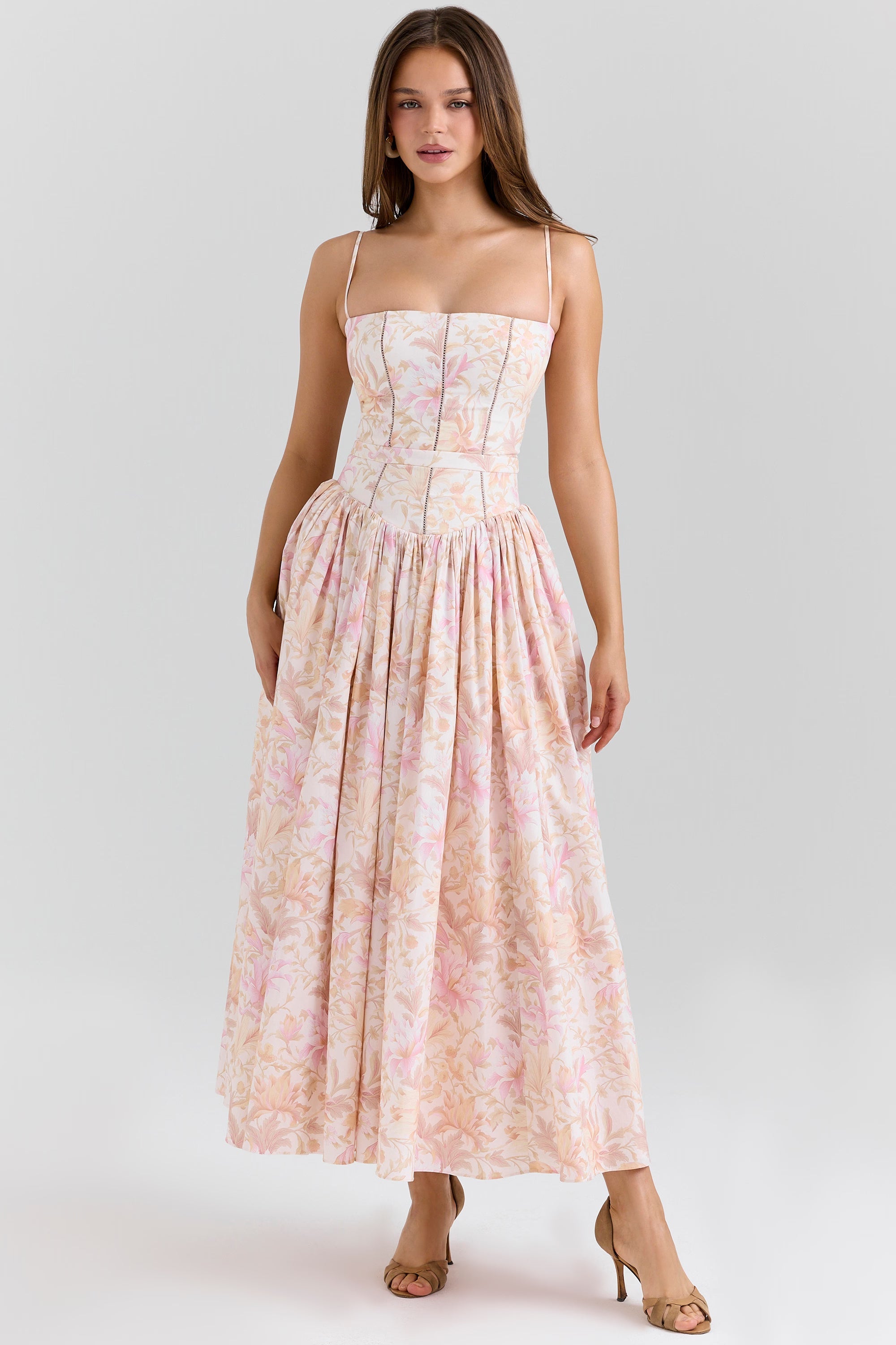 Amelia Strapless Midi Dress