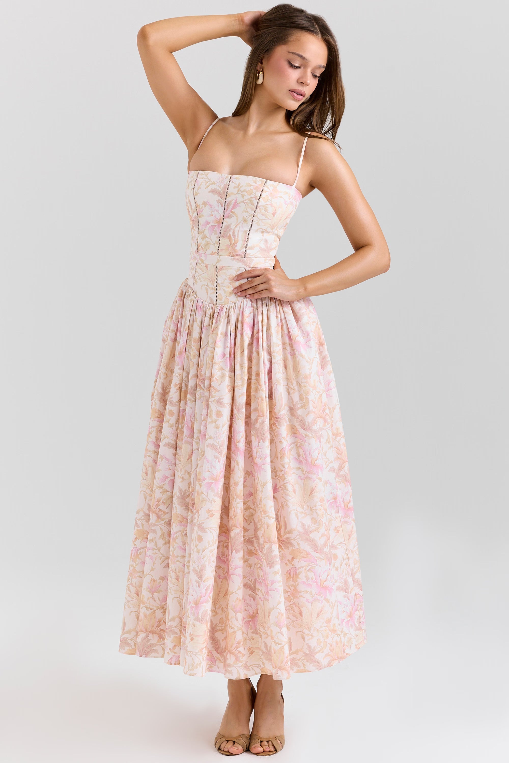 Amelia Strapless Midi Dress